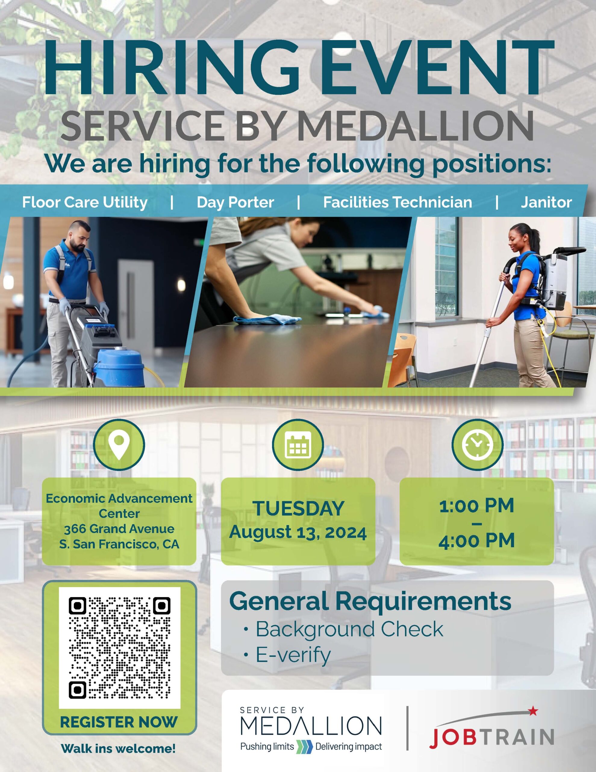 Service by Medallion Hiring Event - South San Francisco, CA - August 13, 2024